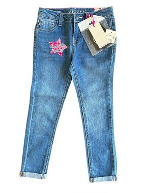 NWT Vigoss The Jagger Skinny Adjustable Waist Super Stretch Denim Jeans Size 6X